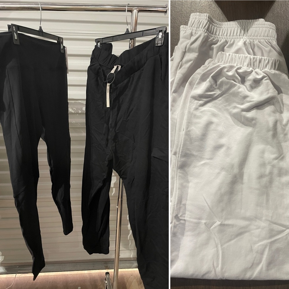 (Lot of 3) NEW ASOS Plus Size US16 US18 Jogger 4505 Leggings Sweats Black White